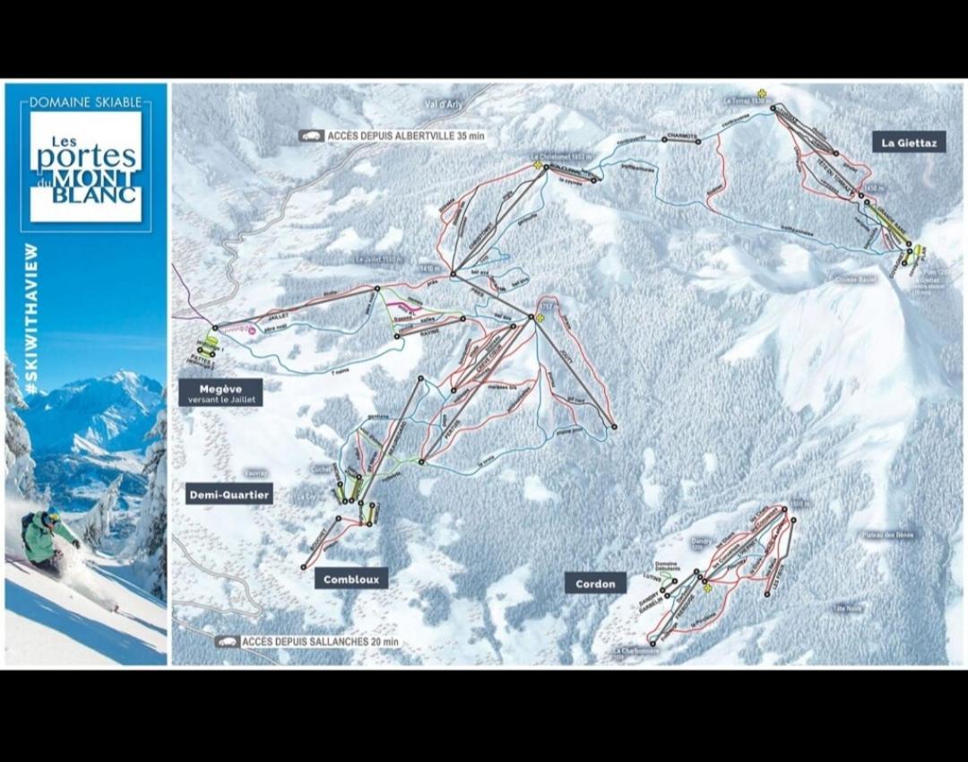 Studio Porte Du Mont Blanc Combloux Aux Pieds Des Pistes Exterior photo